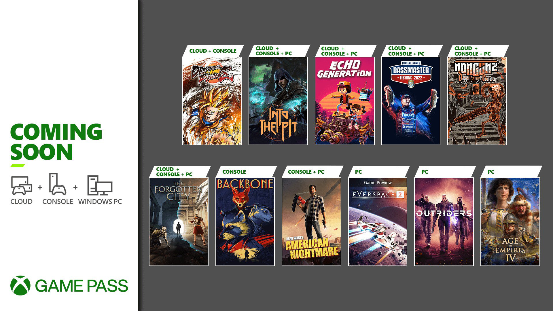 Diese Games sind zum Release im Oktober 2021 bereits im Xbox Game Pass  verfügbar | rushBfast - gamers lifestyle