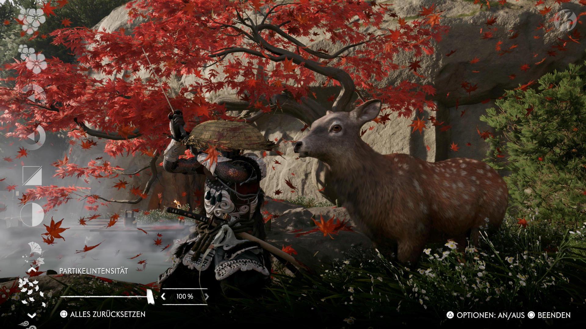 Ghost of Yōtei - Der Fotomodus ist sehr umfangreich, könnte aber gerne noch Kampfgesten beinhalten.